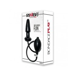RIMBA Aufblasbarer Anal-Plug mit Kern Klein Silikon Schwarz