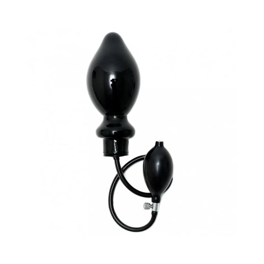 RIMBA Aufblasbarer Anal-Plug mit Kern Gross Silikon Schwarz