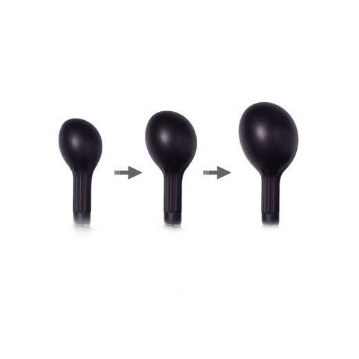 RIMBA Aufblasbarer Anal-Plug mit Ballon Silikon Schwarz