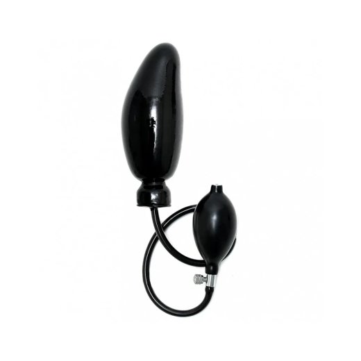 RIMBA Aufblasbarer Dildo mit Kern Silikon Schwarz