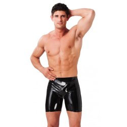 RIMBA Latex Play Bermuda Hose Schwarz