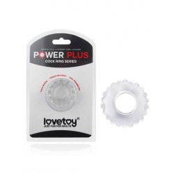 LOVETOY Power Plus Penisring mit Spikes Transparent