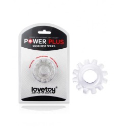 LOVETOY Power Plus Penisring mit Zähnen Transparent