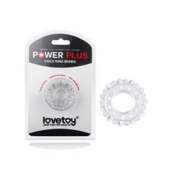 LOVETOY Power Plus Penisring mit Noppen Transparent
