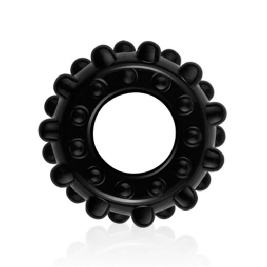 LOVETOY Power Plus Penisring mit Noppen Schwarz