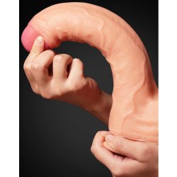 LOVETOY Nature Cock Dildo Ø 5.3 cm  x 28 cm aus Silikon Beige