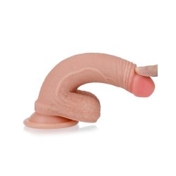 LOVETOY Nature Cock Dildo Ø 3.8 cm x 18 cm aus Silikon Beige