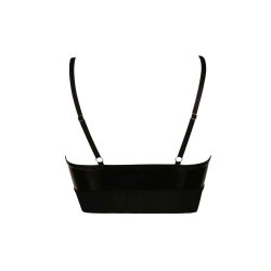 MAISON CATANZARO Jade Bralette Vinyl Schwarz