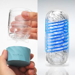 TENGA Spinner DX Masturbator 01 Drops Blau/Transparent