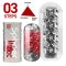 TENGA Spinner DX Masturbator 03 Steps Rot/Transparent