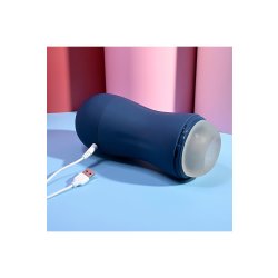 PLAYBOY Gusto Masturbator mit Vibrations- & Saugfunktion Blau