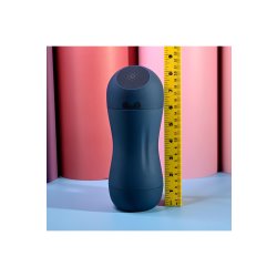 PLAYBOY Gusto Masturbator mit Vibrations- & Saugfunktion Blau