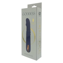 DREAM TOYS Goddess Collection Afrodite Vibrator mit Stossfunktion & Rotationsperlen Blau