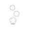 BEAST RINGS Flexible Beaded Cock Ring 3er-Set Transparent
