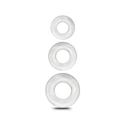 BEAST RINGS Round Set of Cock Rings Transparent