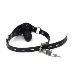 KINK GEAR Aufblasbarer Ballknebel Schwarz