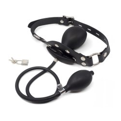 KINK GEAR Aufblasbarer Ballknebel Schwarz