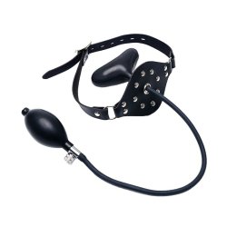 KINK GEAR Aufblasbarer Kinky Knebel Schwarz
