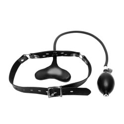 KINK GEAR Aufblasbarer Kinky Knebel Schwarz