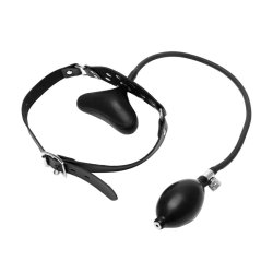 KINK GEAR Aufblasbarer Kinky Knebel Schwarz