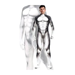 COSPLAY Husky Dog Suit Grau