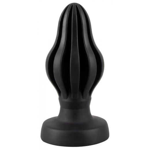 ANOS Super Soft Plug Ø 5 cm x 9,5 cm aus Silikon Schwarz