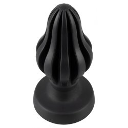 ANOS Super Soft Plug Ø 5 cm x 9,5 cm aus Silikon Schwarz