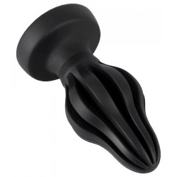 ANOS Super Soft Plug Ø 5 cm x 9,5 cm aus Silikon Schwarz