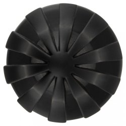 ANOS Super Soft Plug Ø 7 cm x 13,7 cm aus Silikon Schwarz