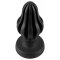 ANOS Super Soft Plug Ø 7 cm x 13,7 cm aus Silikon Schwarz