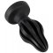 ANOS Super Soft Plug Ø 7 cm x 13,7 cm aus Silikon Schwarz