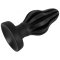 ANOS Super Soft Plug Ø 7 cm x 13,7 cm aus Silikon Schwarz