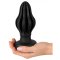 ANOS Super Soft Plug Ø 7 cm x 13,7 cm aus Silikon Schwarz