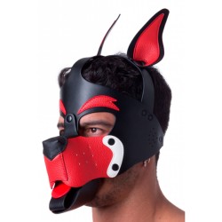 665 Puppy Maske Rot/ Weiss/ Schwarz