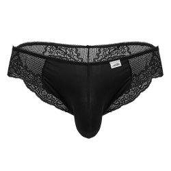 CANDYMAN Freda Spitzen Shorty Schwarz