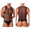 CANDYMAN Transparent Mesh Tank Top Bastet Schwarz