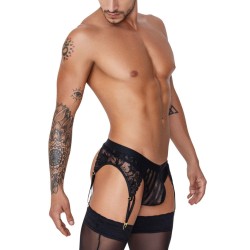 CANDYMAN Garter Thong Turan Schwarz