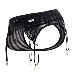 CANDYMAN Garter Thong Turan Schwarz