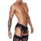 CANDYMAN Garter Thong Turan Schwarz