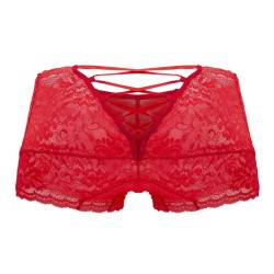 CANDYMAN Veno Spitzen Shorty Rot