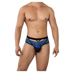 CANDYMAN Spitzen-Jockstrap Lalita Schwarz/Blau