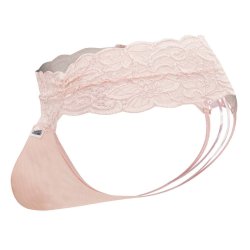 CANDYMAN Spitzen-Thong mit Schnürung Rosa