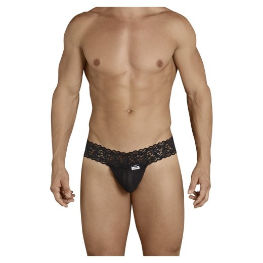 CANDYMAN Macog Spitzen-Thong Schwarz