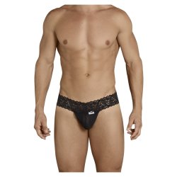 CANDYMAN Macog Spitzen-Thong Schwarz