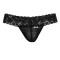 CANDYMAN Macog Spitzen-Thong Schwarz