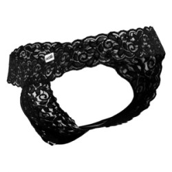 CANDYMAN Tlazol Spitzen-Thong Schwarz
