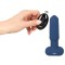ANOS Flicking Tongue Butt Plug mit Fernbedienung Ø 3,5 cm x 11 cm Blau