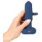 ANOS Flicking Tongue Butt Plug mit Fernbedienung Ø 3,5 cm x 11 cm Blau