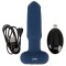ANOS Flicking Tongue Butt Plug mit Fernbedienung Ø 3,5 cm x 11 cm Blau