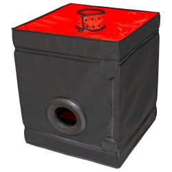 SECRET DOME "Bukkake" BDSM Kabine zum Aufbauen Rot/Schwarz